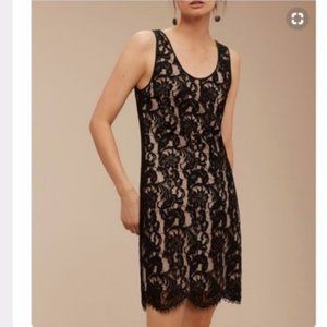 Aritzia Wilfed Lace Scalloped Mini Cocktail Dress